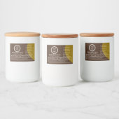 カスタムロゴ小さなコンテナFDA苦情ハチミツ フードラベル (ボトル)