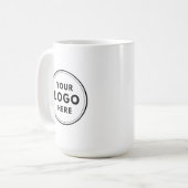 カスタムロゴ小企業の会社 コーヒーマグカップ (正面左)