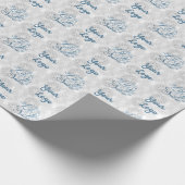 カスタムロゴ小売りクリスマスレット雪 ラッピングペーパー (角)