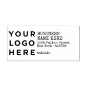 カスタムロゴ差出人住所タイプライター ラバースタンプ (インプリント)