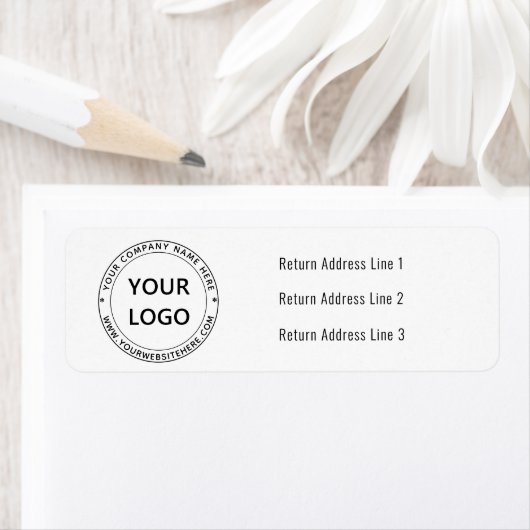 カスタムロゴ差出人住所パーソナライズされた- ラベル (インサイチュ)