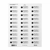 カスタムロゴ差出人住所ラベルテンプレート ラベル (フルシート)