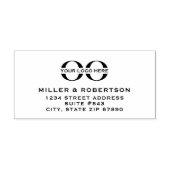 カスタムロゴ差出人住所 セルフインキングスタンプ (デザイン)