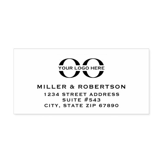 カスタムロゴ差出人住所 セルフインキングスタンプ (デザイン)