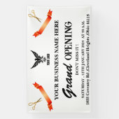 カスタムロゴ店グランドオープニング 横断幕 (縦)