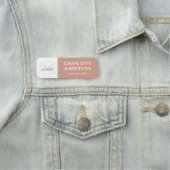 カスタムロゴ従業員の役職タイトル 名札 (インサイチュ)