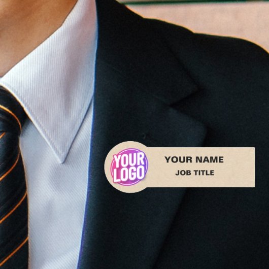 カスタムロゴ従業員の磁気または安全ピンサンディ 名札