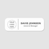 カスタムロゴ従業員の磁気または安全ピン 名札 (正面)