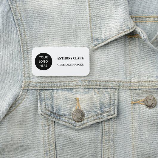 カスタムロゴ従業員の磁気ピンまたは安全ピン 名札 (インサイチュ)