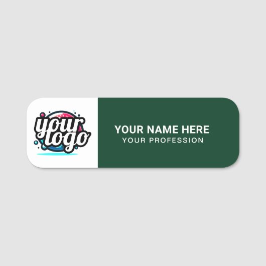 カスタムロゴ従業員の磁気ピンまたは安全ピン 名札 (正面)