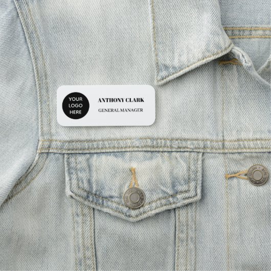 カスタムロゴ従業員の磁気ピンまたは安全ピン 名札 (インサイチュ)