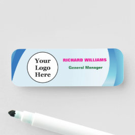 カスタムロゴ従業員の磁気ピンまたは安全ピン 名札