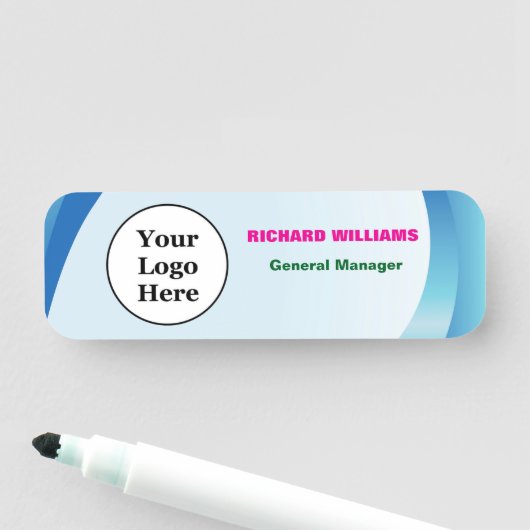 カスタムロゴ従業員の磁気ピンまたは安全ピン 名札 (インサイチュ)