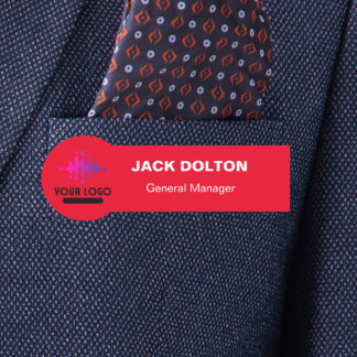 カスタムロゴ従業員の磁気ピンまたは安全ピン 名札