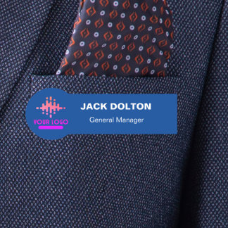 カスタムロゴ従業員の磁気ピンまたは安全ピン 名札