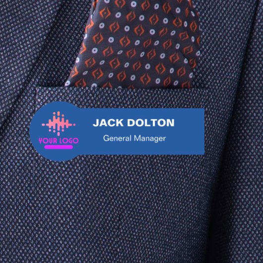 カスタムロゴ従業員の磁気ピンまたは安全ピン 名札