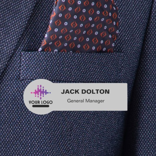 カスタムロゴ従業員の磁気ピンまたは安全ピン 名札