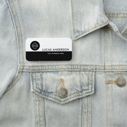 カスタムロゴ従業員の磁気ピンまたは安全ピン 名札 (インサイチュ)