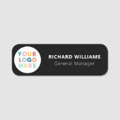 カスタムロゴ従業員の磁気ピンまたは安全ピン 名札 (正面)