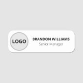 カスタムロゴ従業員の磁気ピンまたは安全ピン 名札 (正面)