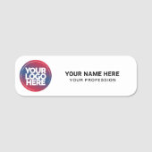 カスタムロゴ従業員の磁気ピンまたは安全ピン 名札 (正面)