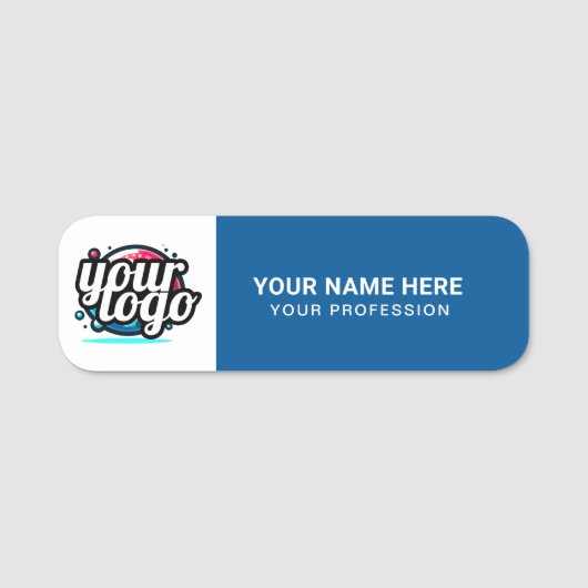 カスタムロゴ従業員の磁気ピンまたは安全ピン 名札 (正面)