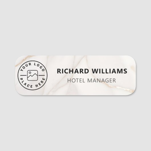 カスタムロゴ従業員の磁気ピンまたは安全ピン 名札 (正面)