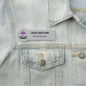 カスタムロゴ従業員の磁気ピンまたは安全ピン 名札 (インサイチュ)