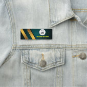 カスタムロゴ従業員の磁気ピンまたは安全ピン 名札 (インサイチュ)