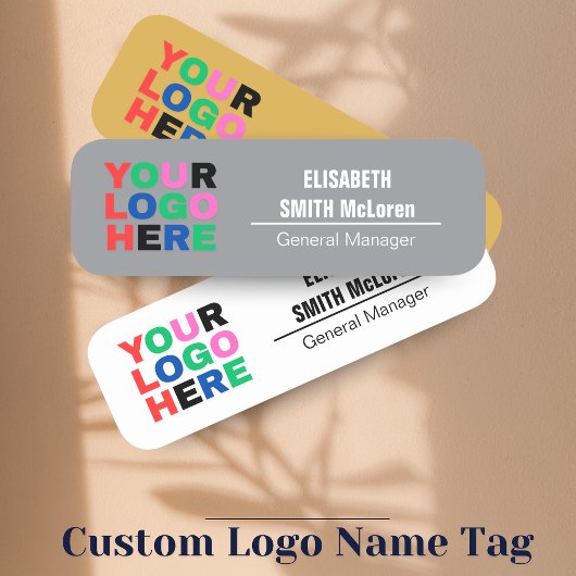 カスタムロゴ従業員の磁気ピン – フェイク金ゴールドFini 名札