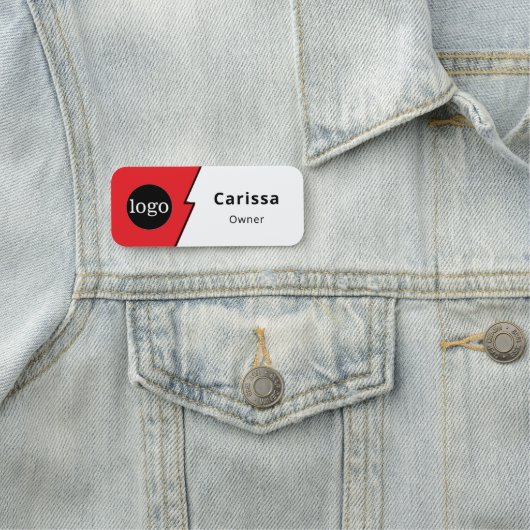 カスタムロゴ従業員の磁気安全ピン名タグ 名札 (インサイチュ)