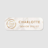 カスタムロゴ従業員の磁気安全ピン大理石 名札 (正面)