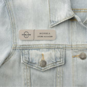 カスタムロゴ従業員の磁気安全性 名札 (インサイチュ)