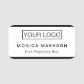 カスタムロゴ従業員の磁気 名札 (正面)