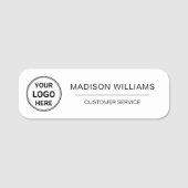 カスタムロゴ従業員の磁気 名札 (正面)