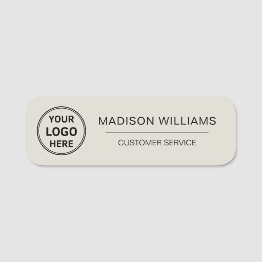 カスタムロゴ従業員の磁気 名札 (正面)