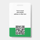 カスタムロゴ従業員フォトグパーソナライズされたリーン バッジ (Back)