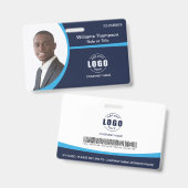 カスタムロゴ従業員ブ企業のルー バッジ (正面&裏面)