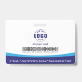 カスタムロゴ従業員ブ企業のルー バッジ (裏面)