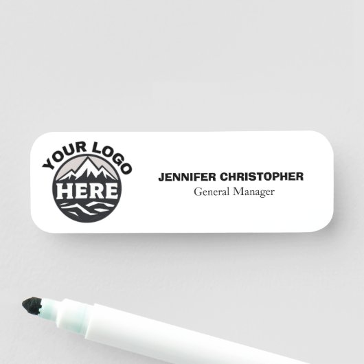 カスタムロゴ従業員プロモーション会社磁気 名札 (インサイチュ)