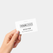 カスタムロゴ従業員名タイトルwhite id バッジ (手持ち)