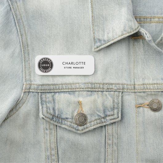 カスタムロゴ従業員磁気事業 名札 (インサイチュ)