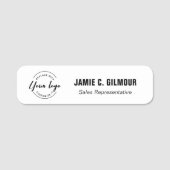 カスタムロゴ従業員磁気 名札 (正面)