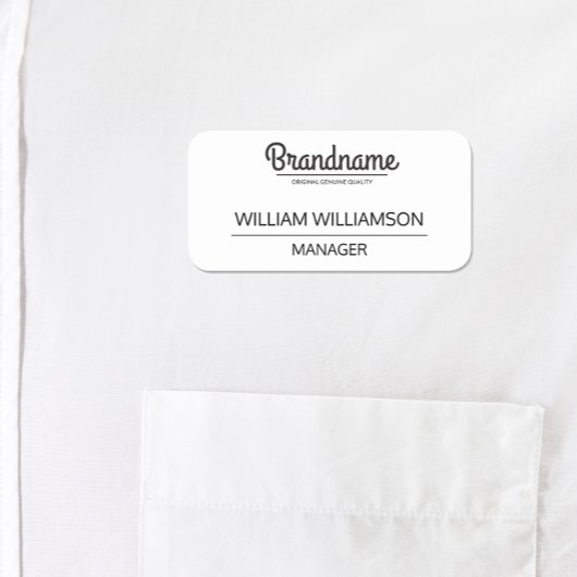 カスタムロゴ従業員 名札