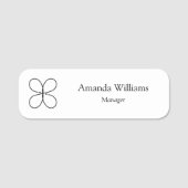 カスタムロゴ従業員 名札 (正面)