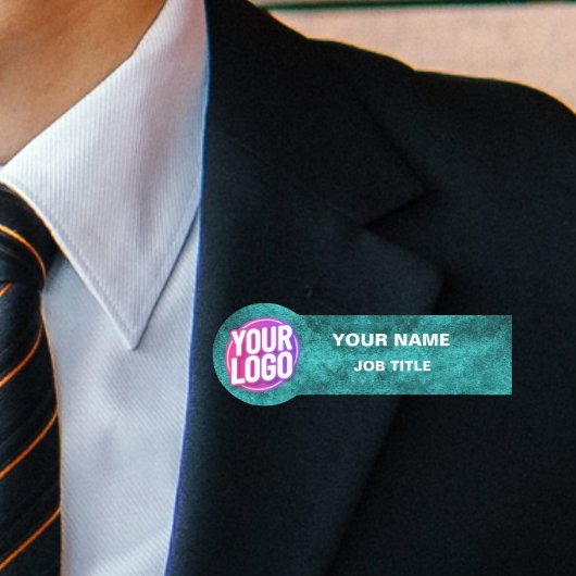 カスタムロゴ従業員IDフェイクメタリックマットグリーン 名札