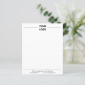 カスタムロゴ情報紙シートパーソナライズされた (スタンド正面)