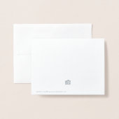 カスタムロゴ感謝スクリプトありがとう 箔カード (裏面封筒付き)