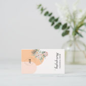 カスタムロゴ抽象芸術ミニマルBoho名刺 名刺 (スタンド正面)