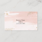 カスタムロゴ抽象芸術ミニマルBoho名刺 名刺 (裏面)